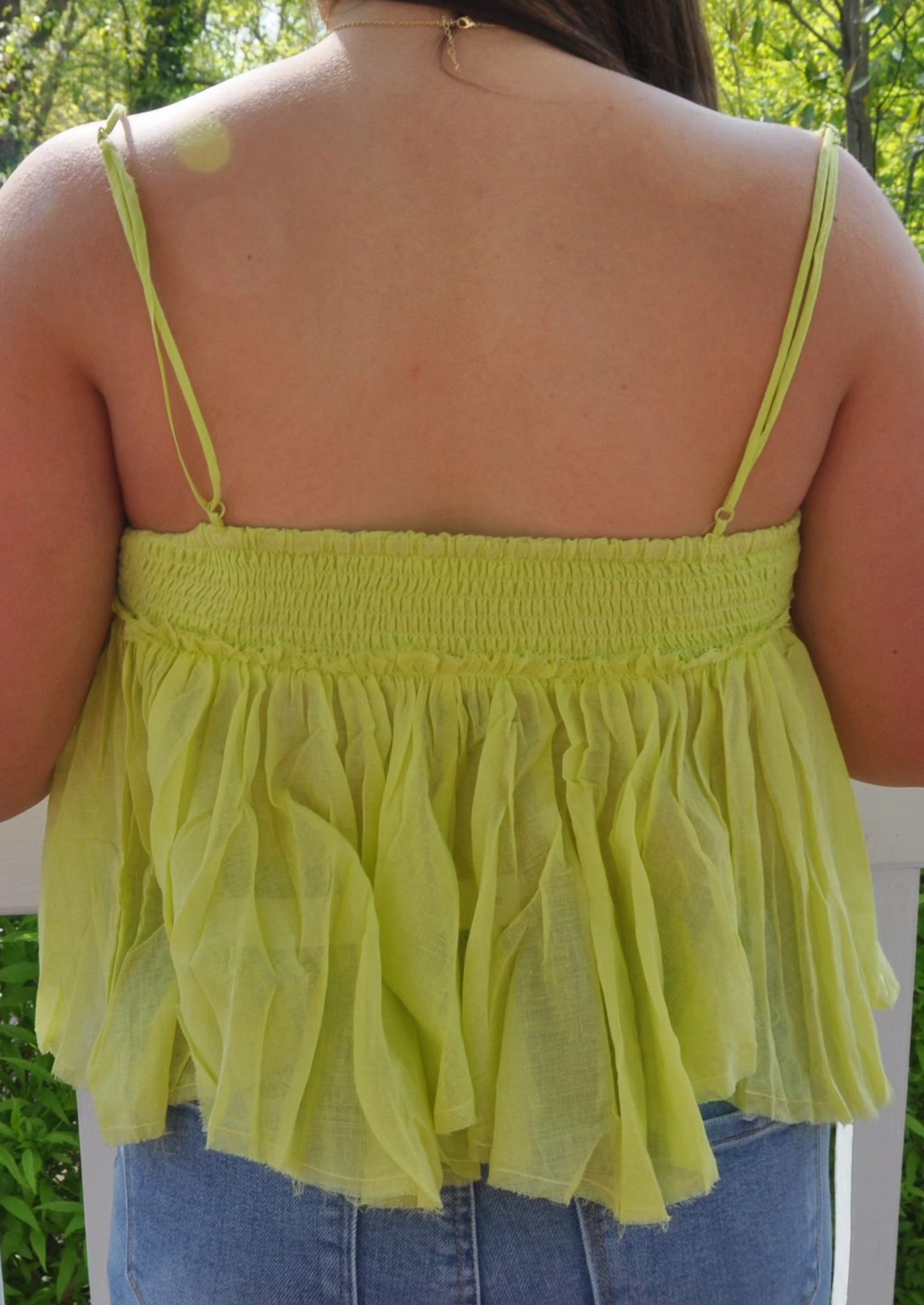 Lace Ruffle Tank