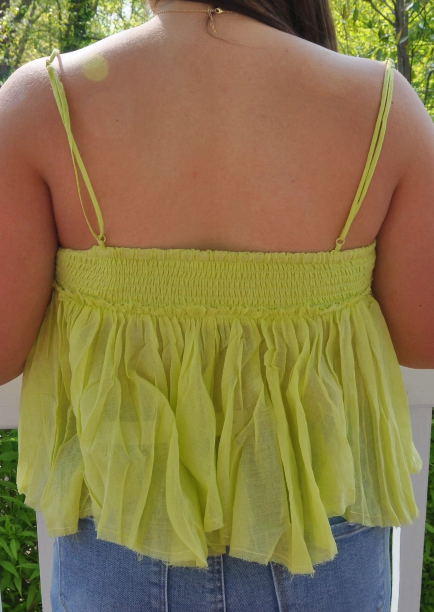 Lace Ruffle Tank